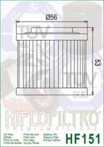 Φίλτρο λαδιού HF151 F650 - Image 2