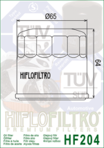 Φίλτρο λαδιού HF204=HF303 - Image 2
