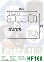 Φίλτρο λαδιού HF160 HIFLO - Image 2