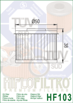 Φίλτρο λαδιού HF103 - Image 2