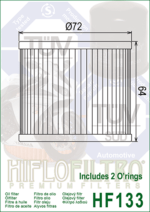 Φίλτρο λαδιού HF133 DR/GSX/BAND.40X307 - Image 2
