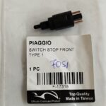 Βαλβίδα στοπ PIAGGIO μαύρη στρογγυλή