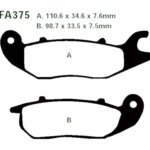 Τακάκια FA375 APIDO/DIMENSION