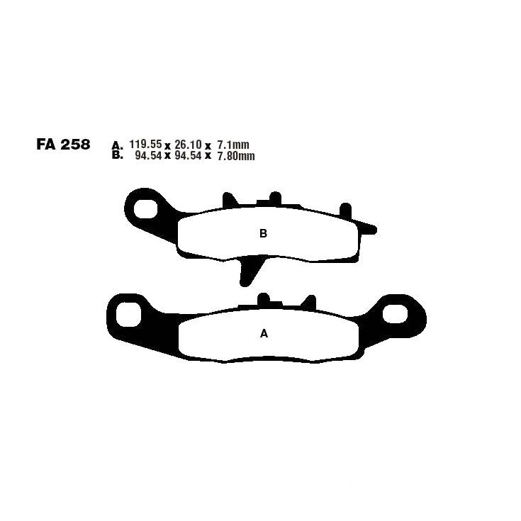 FA258 ΤΑΚΑΚΙΑ FA258 FERODDO FDB2080 XRYSA - Image 1