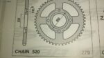 Γρανάζι  HOND CMX/REBEL 520-58 - Image 2