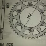 Γρανάζι πίσω HONDA CR125/ XR200 /XR250R/CRF /  PBR 288/ 48T 520-125-6τρ