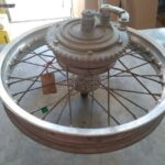 ΤΡΟΧΟΣ SACHS GS 125/250/350 ΚΟΜΠΛΕ ΜΕ ΚΙΘΑΡΑ BAΣΗ ΓΡΑΝΑΖΙΟΥ , ΣΙΑΓΩΝΕΣ, ΤΑΜΠΟΥΡΑ ,ΑΞΟΝΑ.ΑΠΟΣΤΆΤΕΣ