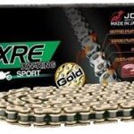 Αλυσίδα 525 XRE 124L XW RING GB χρυσή RK ΙΑΠΩΝΙΑΣ