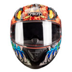 Κράνος Pilot Snake sv ECE 22.06 Reptile-X fluo πορτοκαλί + extra φυμέ ζελατίνα - Image 3