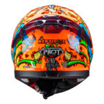 Κράνος Pilot Snake sv ECE 22.06 Reptile-X fluo πορτοκαλί + extra φυμέ ζελατίνα - Image 4