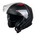 Κράνος Pilot Hermes SV Special Edition μαύρο ματ/κόκκινο PIL000KRA156