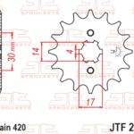 ΓΡΑΝΑΖΙ JTF 249 -14 C50 MOD GT135 420-14-17-6 Σ