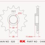 ΓΡΑΝΑΖΙ JTF1902 15 RK C4065 520-22-25-15T