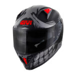 Κράνος Givi 50.Z Skull blc/graphic titan/red + Extra Visor GIV000KRA237 - Image 2