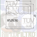 Φίλτρο λαδιού HF205 HIFLO