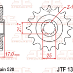 ΓΡΑΝ. JTF 1381 16 ΜΕ ΛΑΣΤΙΧΟ  CBX500 520-21,7-25-13T