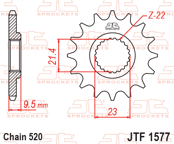 JTF1577 ΓΡΑΝΑΖΙ JTF1577 15 ΧΑΜΗΛΗ ΠΑΤΟΥΡΑ 520-21.4-23-22T - Image 1