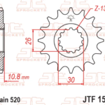 ΓΡΑΝΑΖΙ JTF1579 16 YZF R1 520-26-30-13T