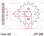 ΓΡΑΝΑΖΙ JTF 249 16T 420-14-17-6T - Image 2