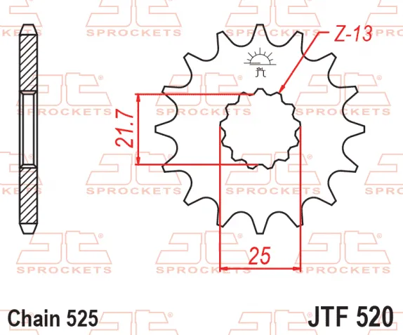JTF520-1 ΓΡΑΝΑΖΙ 564-16 = JTF520-16 525-21.7-25-13T - Image 1