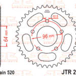 ΓΡΑΝΑΖΙ JTR 254 37 PREM CBF250 07 520-64-96-5T