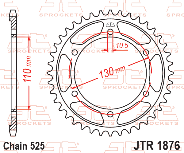 11338 ΓΡΑΝΑΖΙ JTR1876 46T 525-110-130-6T - Image 1
