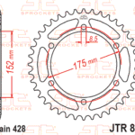 ΓΡΑΝΑΖΙ JTR 839 52 DT200 / DTR125 428-152-175-6T YAMAHA
