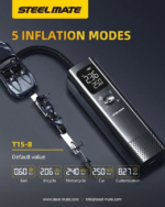 ΤΡΟΜΠΑ ΗΛΕΚΤΡΙΚΗ ΜΙΝΙ (TIRE INFLATOR) ME ΦΑΚΟ STEELMATE - Image 2
