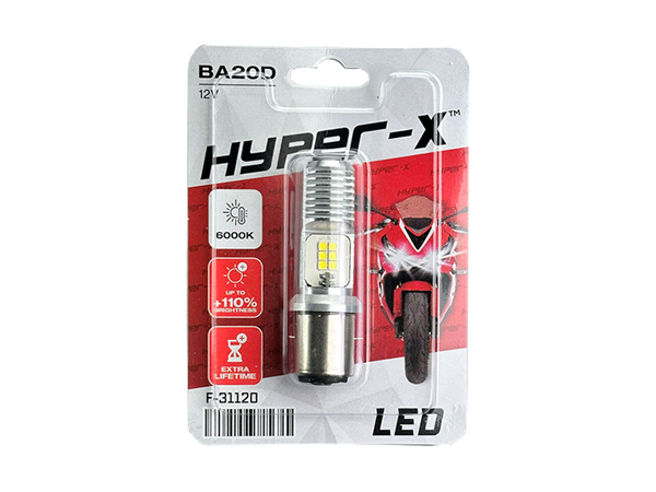 8646 ΛΑΜΠΑ LED BA20D HYPER-X - Image 1